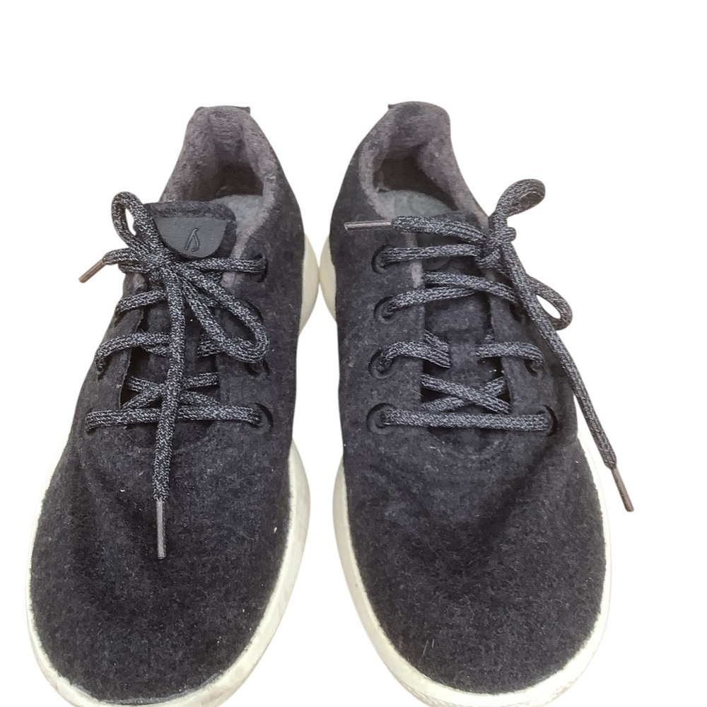 Allbirds Wool Runners Black Lace-Up Sneakers Size 9 M Lightweight Comfort - Picture 2 of 9